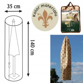   Husă Protectoră de Umbrelă pentru Grădină cu Model de Lalea - Bej
