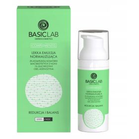   Emulsie Ușoară Normalizatoare BasicLab 50ml pentru Piele Mixtă sau Grasă