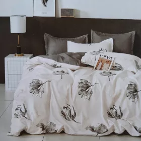   Set de Lenjerie de Pat Premium din Bumbac Satinat 200x220 cm, Diverse Modele