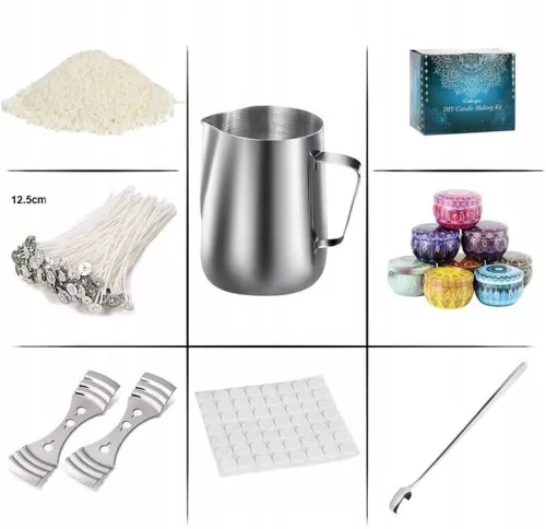 Set pentru fabricarea lumânărilor DIY cu recipient de topire de 550 ml