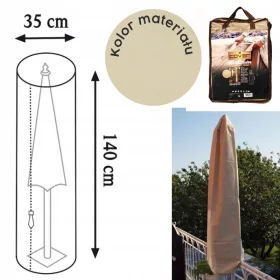   Husă de protecție pentru umbrelă de grădină, bej - Protejează-ți mobilierul tot anul