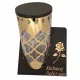 Lampion Metalic Modern K-7842 cu Frunze Aurii pentru Mormânt - Set de 4 bucăți