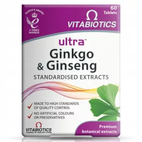   Ultra Ginkgo & Ginseng de la Vitabiotics - Suport Cognitiv și Memorie