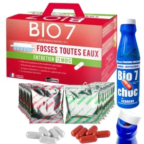    Starter ECOGENE BIO7 CHOC + BIO 7 MAX LIPASE + Bacterii pentru TRATAREA APEI UZATE AN