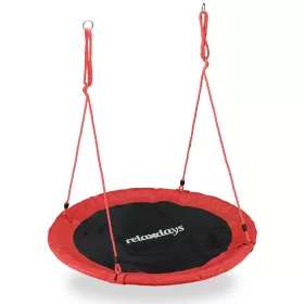    LEAGAN DE GRADINA CUUB DE BARZA MARE ROCKER RELAXDAYS 90 CM ROSIU