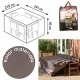 Husă de Protecție pentru Mobilier de Grădină, Culoare Taupe, 295x210x80 cm