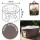 Husă de Protecție pentru Masă Rotundă de Grădină, Culoare Taupe, Diametru 163 cm