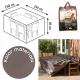 Husă pentru Mobilier de Grădină, Culoare Grie Maro - Taupe, Protecție UV și Intemperii