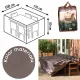 Husă de Protecție pentru Mobilier de Grădină, Culoare Taupe, Rezistentă la Intemperii
