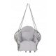  Leagan de gradina cuib de barza cu perna XXL gri 150kg