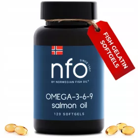   Supliment NFO Omega-3-6-9 cu Ulei din Somon Sălbatic - 120 Capsule