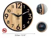Ceas de perete din stejar ModernClock Alfred 33,5 cm