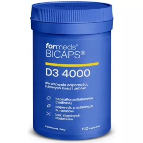   Supliment Alimentar BICAPS® D3 4000 - 120 Capsule cu Vitamina D Naturală
