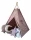  Cort Copii Tipi cu 4 Perne Star Balon Moon Pink Stil Boho