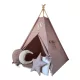  Cort Copii Tipi cu 4 Perne Star Balon Moon Pink Stil Boho
