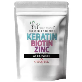   Supliment Nutritiv cu Biotină, Keratină și Picolinat de Zinc - Întărește Părul și Unghiile, 60 Capsule