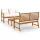 Set Mobilier de Grădină din Lemn de Acacia, 3 Piese