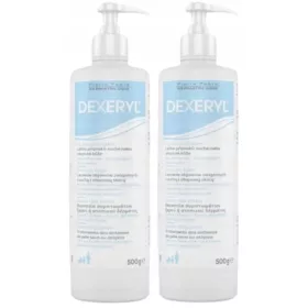   Crem emolient Dexeryl pentru piele uscată sau atopica, 2 x 500 g - Uz familial