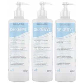   Crem emolient Dexeryl pentru piele uscată sau atopica, 3x500 g