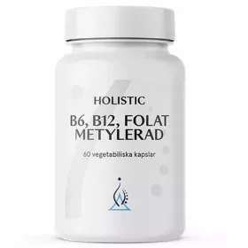   Supliment Holistic B6, B12, Folat Metilat - 60 Capsule, Eficacitate Maxima