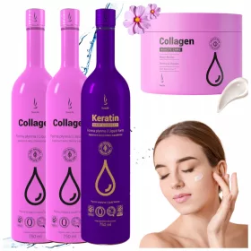  Set DuoLife: 2 x Colagen, 1 x Keratină și Unt de Corp – Îngrijire Completă Interior și Exterior