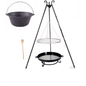    GRIL XXL Foar 80 cm Otel inoxidabil GRATA 80 cm + VASA FONTA 11 l