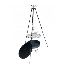  GRÂR GĂRÂNĂ TREPIED GRĂTAR INOX 45cm + ȘEMIN 50CM