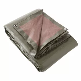 Prelată Protectorie Dexter 6x10 m, Verde-Brune, 140 g/m²