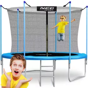    Trambulina de gradina 10ft/312cm cu plasa interioara si scara Neo-Sport