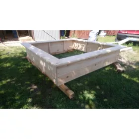    Cutie cu nisip din lemn 200 x 200cm 2m placă 3 cm grosime producător