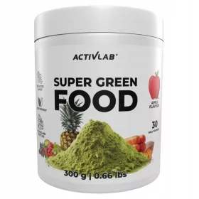   Activlab Super Green Food, Supliment Alimentar cu Aromă de Măr - 300 g