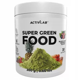   Supliment Alimentar Activlab Super Green Food cu Coacăz Negru și Merișoare - 300 g