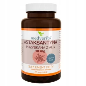   Astaxantină Medverita 10 mg - Supliment pentru Ochi și Detoxifiere