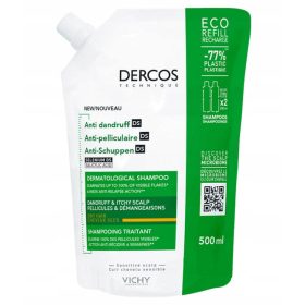   Sampon Antimatreata Vichy Dercos pentru Par Uscat, Refill Eco 500 ml