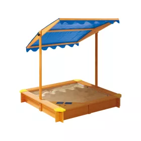    Cutie de nisip din lemn cu acoperiș Playtive + colț de joacă (înghețată)