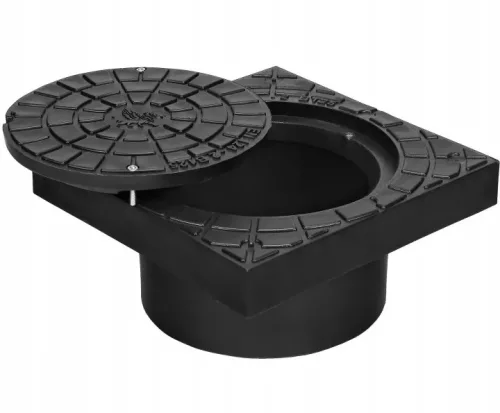 Trapa de inspecție BabylonPlast B12T315R pentru țeavă ondulată 315 mm, cadru 400 × 400 mm, B125