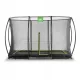  Trambulina deasupra solului silueta 244x366cm cu plasa neagra Exit