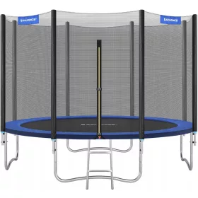    TRAMPOLINA ROTUNDA DE GRADINA CU PLASA DE SIGURANTA CU SCARA SI BARE