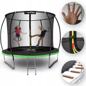    TRAMPOLINA DE GRADINA PENTRU COPII 244CM 8FT DOVLEAC PLASA INTERIOR OUTTEC