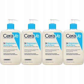   Gel de curățare CeraVe SA pentru pielea aspră și uscată, 4 x 473ml