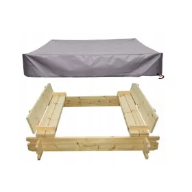   Husă ECO pentru Nisipară 120x120x20 cm Rezistentă la Apă și UV, Uz Tot Anul