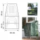 Husă pentru Stivă de 6 Scaune de Grădină, Verde, Rezistentă la Intemperii