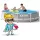  Piscină de grădină rotundă pe cadru + Furtunuri de filtrare pentru pompă 305cmx76cm INTEX 26702