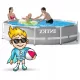  Piscină de grădină rotundă pe cadru + Furtunuri de filtrare pentru pompă 305cmx76cm INTEX 26702