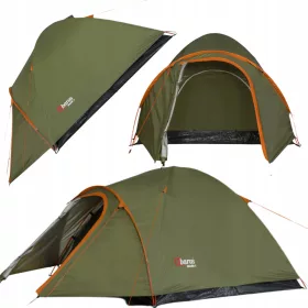    Cort de camping de familie AbarQs Gobi 4B verde pentru 4 persoane