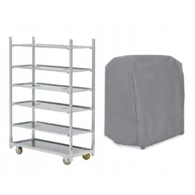   Husă Protecție pentru Cărucior Flori Stil Danez, 135 x 57 x 190 cm, Material Codura
