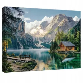 Tablou Wallarena cu peisaj montan 100 × 70 cm