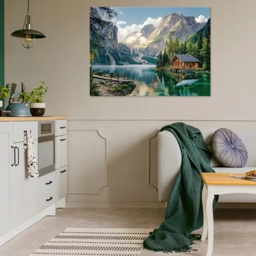 Tablou Wallarena cu peisaj montan 100 × 70 cm