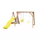  LOC DE JOCĂ DIN LEMN PENTRU Grădină MINI STRUCTURĂ DIN LEMN FĂRĂ ACCESORII