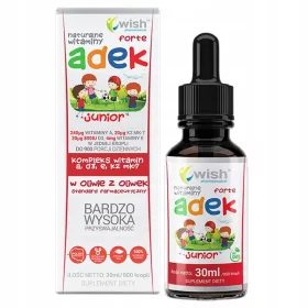   Supliment Alimentar WISH ADEK Forte Junior în Picături - 30 ml, 900 de picături